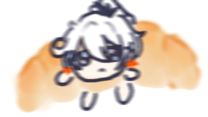 Croissant Cat, but the Qiya version