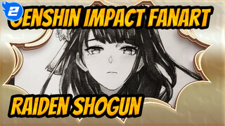 Menggambar Raiden Shogun dalam 300 Menit! Umumkan Kembalinya Queen of Thhuder ke Dunia!_2