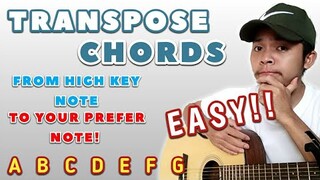 HOW TO TRANSPOSE THE CHORDS OF ANY SONG(Tutorial) | FELLOW SHEEP