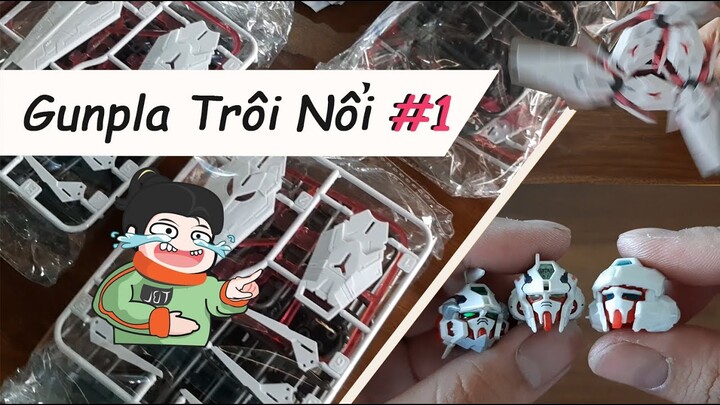 Gunpla Trôi Nổi l bộ phụ kiện 1/100 bộ 3 khiên shield custom l Sừng Đầu Vai cho MG MB l Gunpla Debut