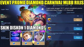 EVENT PROMO DIAMOND CARNIVAL RILIS DI ORI SERVER! BELI SKIN EPIC DAN RECALL TAS TAS 1 DIAMOND - MLBB