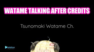 Watame After Credits You May Have Missed 【Hololive English Sub】