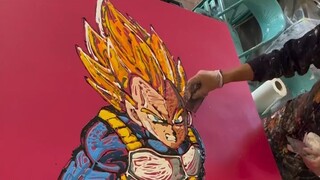 GABRIELE SERRINI - ABSTRACT VEGETA -SUPER SAYAN 1