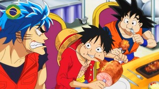 O Dia que Luffy CONHECEU e LUTOU Com o GOKU em One Piece ☠💥