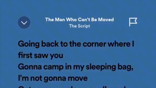 the man who can't be moved