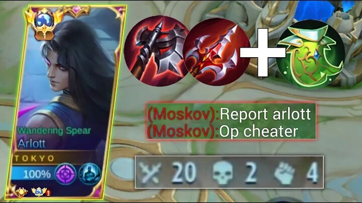 BUILD ARLOTT FOR LIFESTEAL AND DAMAGE!  ARLOTT BEST BUILD -MOBILE LEGENDS