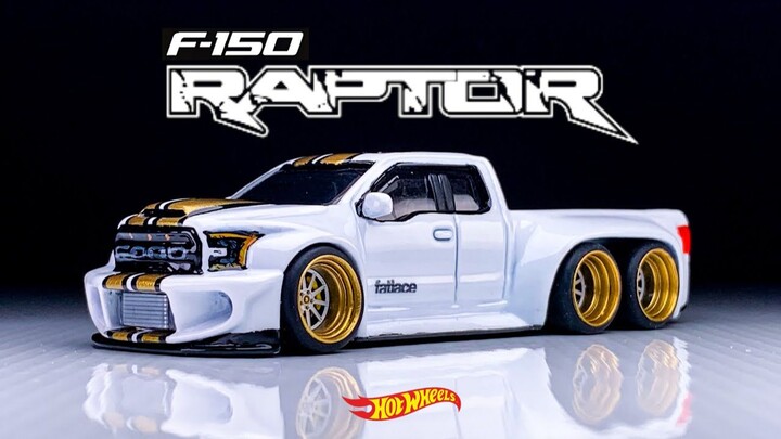 JDP Sửa đổi Hot Wheels - Thân rộng 6X6 Ford Raptor F-150 - Jakarta Diecast Project