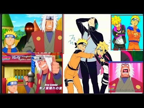 BAKALAN PECAH, MOMEN KOCAK BORUTO DAN SASUKE BERTEMU DENGAN NARUTO KECIL DAN PETAPA GENIT JIRAIYA