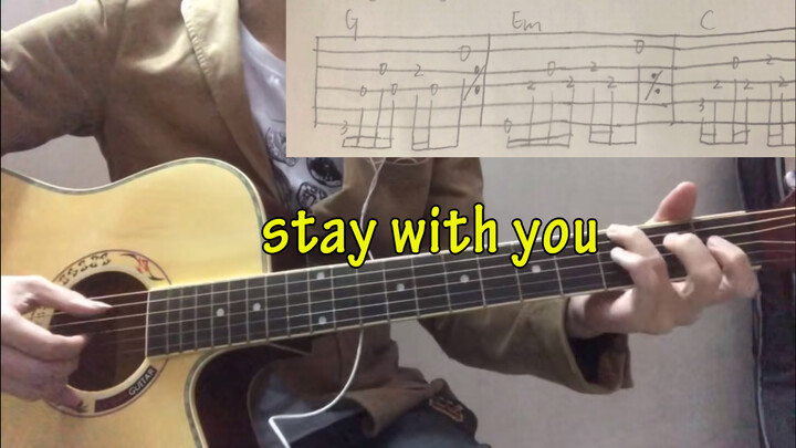 [Music]Cover of JJ's <Stay with You> with guitar playing