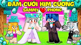 Sammy Tổ Chức Đám Cưới Kim Cương Với Phong Cận Trong Minecraft