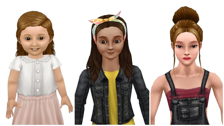 female hair collection | sims freeplay