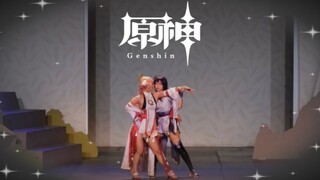 【原神】雷电将军 (Raiden) & 八重神子 (Yae miko) Trouble maker  #踊ってみた 【コスプレ】