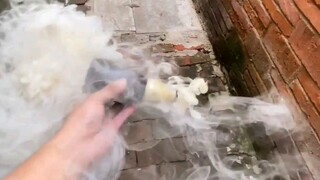 Mosquito-repelling smoke bomb made from a beverage bottle! Here's the tutorial!