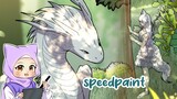 [SPEEDPAINT] Winter the White Dragon - Original Character Drawing!