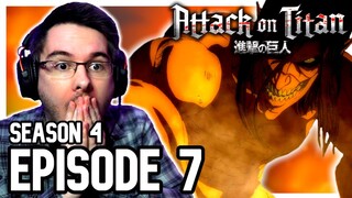 ATTACK ON TITAN Season 4 Episode 7 REACTION | Anime Reaction