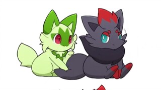 [Pokémon] Cute little ones stepping on each other's tails