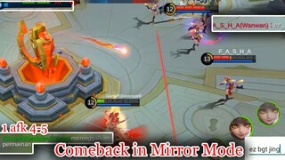 Comeback in Mirror Mode Gameplay mobile Legends | Pls submit your vid :)