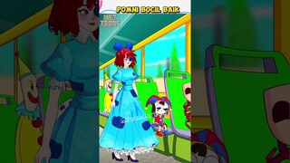 POMNI BOCIL BAIK KASIH TEMPAT DUDUK KE JEX ⁉️ #skibiditoilet #pomni #sakura #tvman #shortvideo