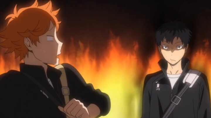 Kageyama’s reaction when he found out that Hinata knew the setter grinder