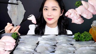 [ONHWA] Tiếng nhai của Sashimi và gan cá!🤍 Da cá nóc vảy mịn lưng lụa