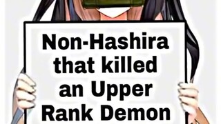 non hashira that kill an upper rank demon alone