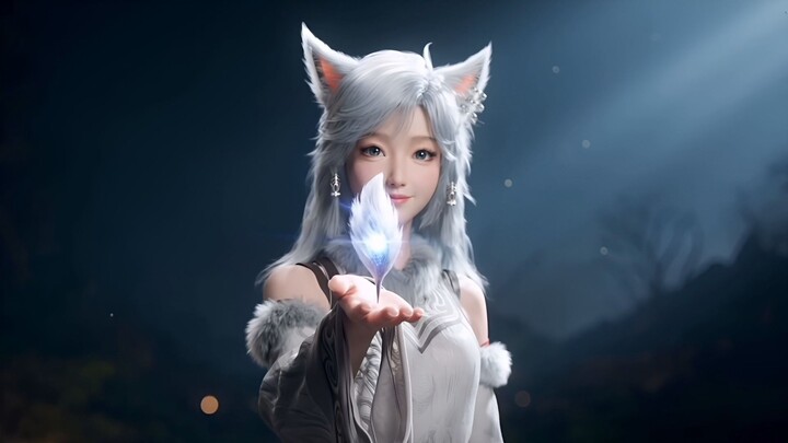 Yinyue performs the song “I Want to Be a Bolt of Lightning.” Farewell—here’s a glowing wolf hair for