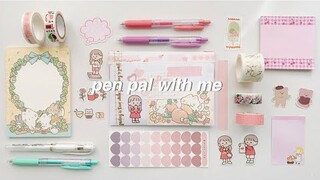 pen pal with me #6 | soft coloured theme