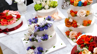 How Bean Paste Flower Tteok Cake is made Korean Dessert