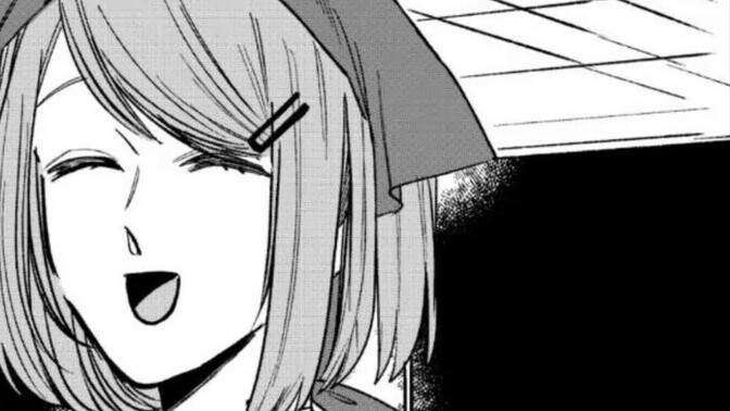 The first candy in the story "Two people smoking at the back door of the supermarket" P4