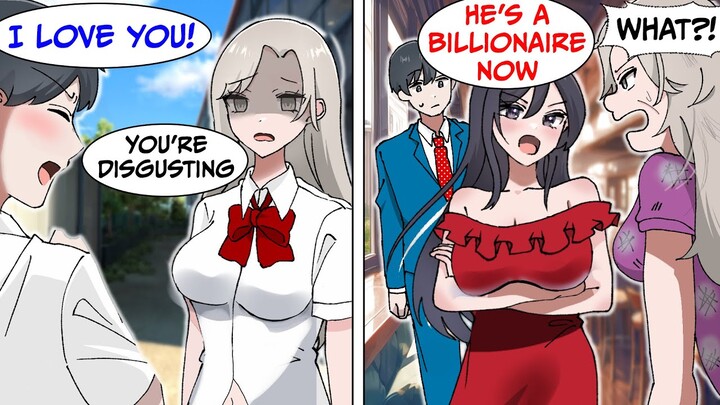 The Girl Who Bullied Me In School Is Jealous When My Hot Wife Tells Her I'm Rich (RomCom Manga Dub)