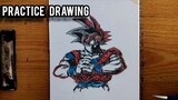 How I Draw GUKO ( DRAGON BALL CHARACTER DRAWING )