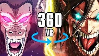 360° Great Ape (Oozaru) vs Eren Attack Titan Dragonball Z ความเร็วสูง Attack on Titan
