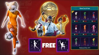 Emote ကကွက်၂ ခုနဲ့ Messi ဂျာစီ ၂ ထည် Free အပိုင်ယူကြမယ် || PUBG Mobile