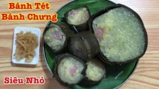 Bánh Tét, Bánh Chưng, Siêu Nhỏ, Món Ngon Ngày Tết, | Góc Bếp Nhỏ