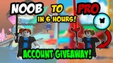 NOOB TO PRO WITH +1 PET GAMEPASS ACCOUNT GIVEAWAY IN SABER SIMULATOR