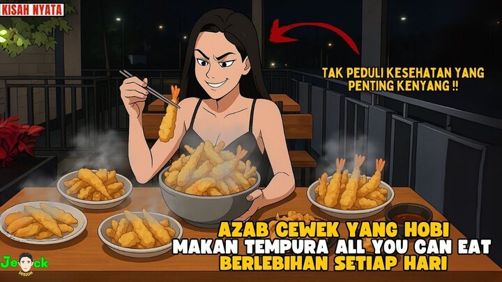 AZAB CEWEK YANG HOBI MAKAN TEMPURA ALL YOU CAN EAT BERLEBIHAN SETIAP HARI