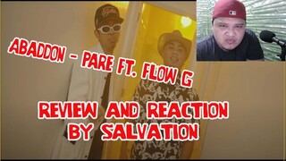 Abaddon - Pare Ft. Flow G (Music Video) Review and Reaction by Xcrew