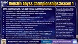 Genshin Abyss Championships Video Submission