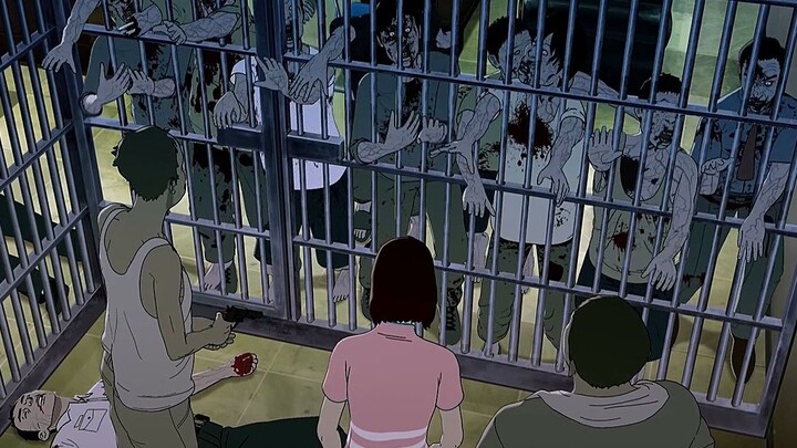 Imprisoning humans, violating zombies, and forcing his girlfriend to sell sex, this zombie movie is 