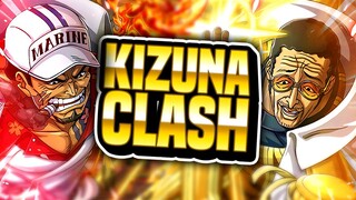 KIZUNA CLASH! vs. SAKAZUKI & BORSALINO! 9x TEAMS! F2P! (ONE PIECE Treasure Cruise)