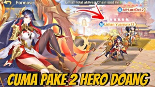 Gamenya Rusak!! Eksperimen Line up 2 hero LISHAN YUANJUN Ternyata Broken - Monkey King AoH