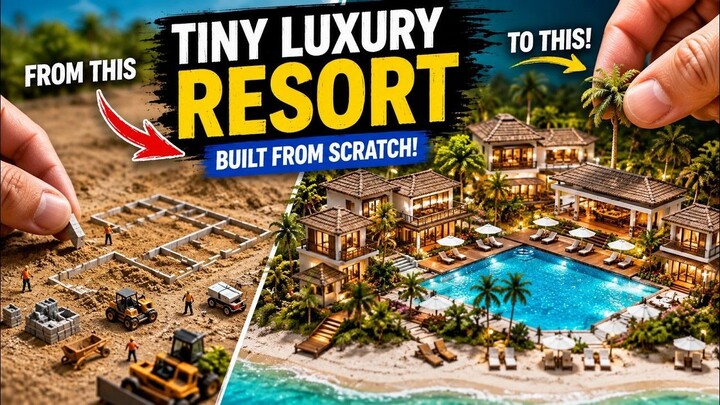I Built a Tiny Luxury Resort From Scratch!