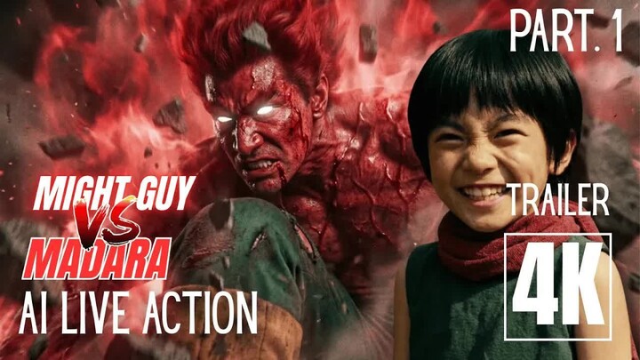 Might Guy vs Madara – Part 1 ｜ Guy & Kakashi Childhood Flashback (AI Live Act