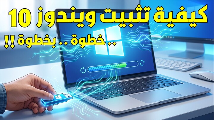 كيفية تثبيت ويندوز 10 خطوة خطوة