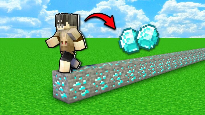 كل المكعبات التي تُلمس تتحول إلى ماس، تحويل الحجر إلى ماس بضغطة واحدة!