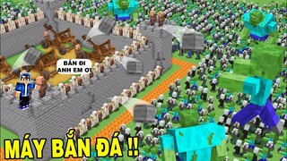 Chống Lại Đại Dịch Zombai | Bằng Cách Xây Tường Máy Bắn | TRONG MINECRAFT PE..!!