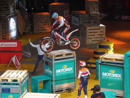 Extreme Challenge: Biker Flies Over Obstacles!