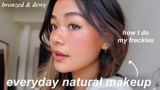 My Everyday Natural Makeup Routine ♡ + how I do my freckles!