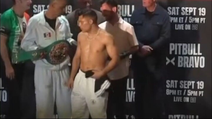 Pesaje de PBC: Isaac "Pitbull" Cruz vs Nestor Bravo