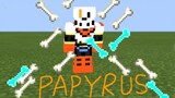 【Gaming】【MC*UT】Recreate Papyrus' attack with Command Blocks on MC